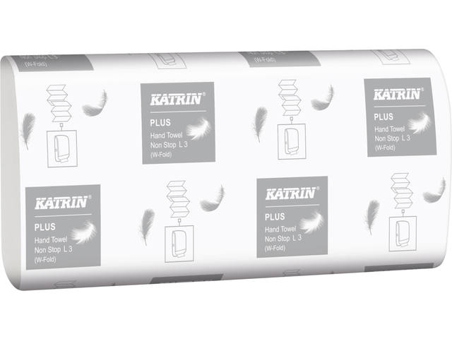 Handdoek Katrin Plus 3laags 203x320mm wit
