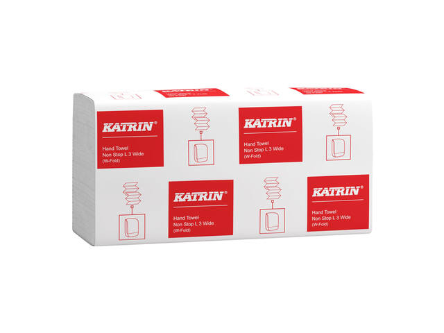 Handdoek Katrin 3laags 240x320mm 25x90 vel wit