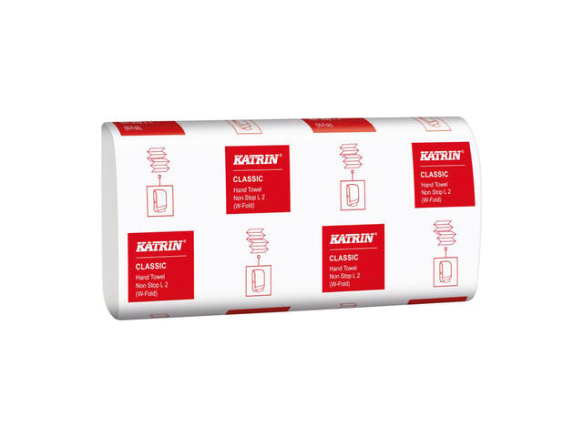 Handdoek Katrin 2laags 203x320mm 25x120 vel wit