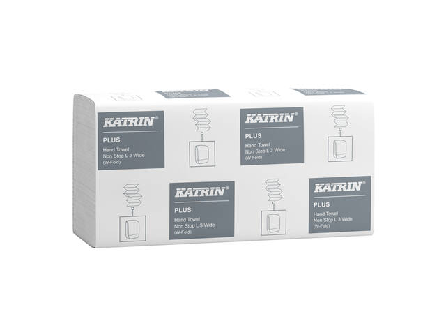 Handdoek Katrin Plus 3laags 240x320mm wit