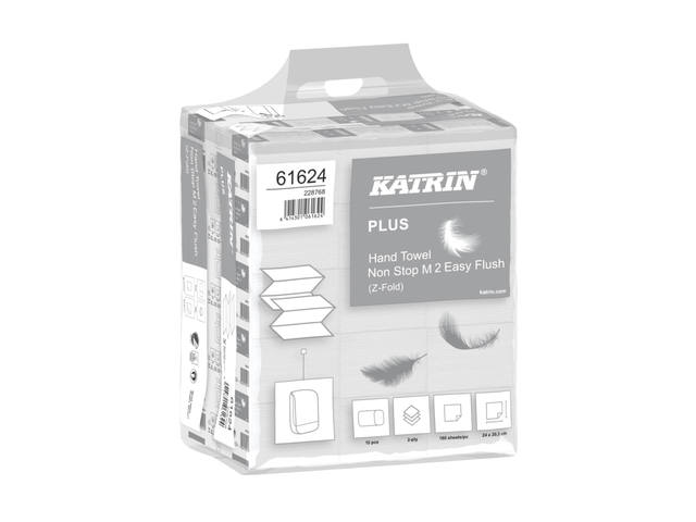 Handdoek Katrin Plus 2laags 203x240mm wit