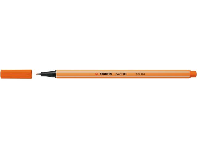 Fineliner STABILO point 88/30 F bleek vermiljoen