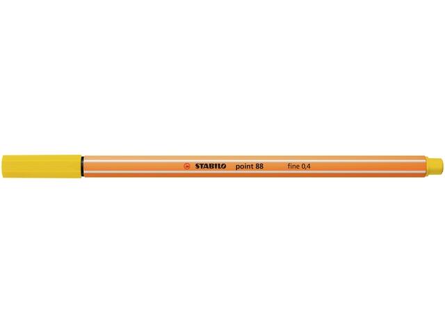 Fineliner STABILO point 88/24 F citroengeel