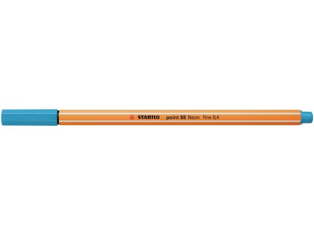 Fineliner STABILO point 88/031 F neon blauw