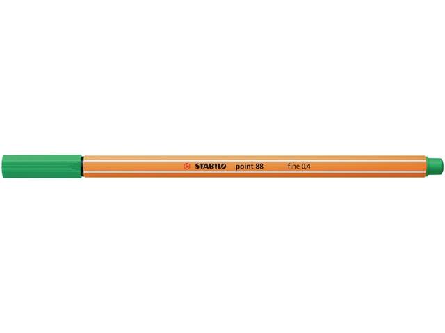 Fineliner STABILO point 88/16 F licht smaragdgroen