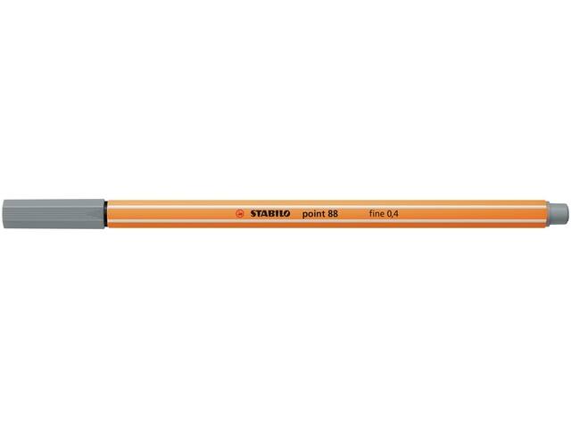 Fineliner STABILO point 88/95 F middelkoud grijs