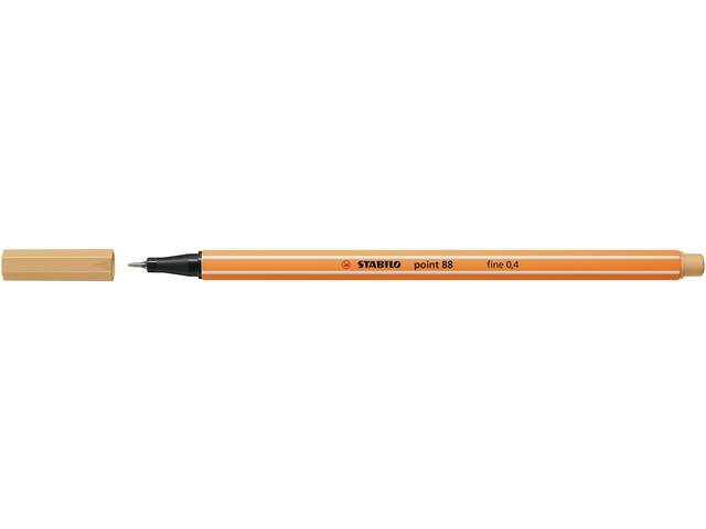 Fineliner STABILO point 88/88 F licht oker