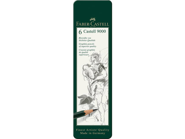 Potlood Faber-Castell 9000 6 hardheden