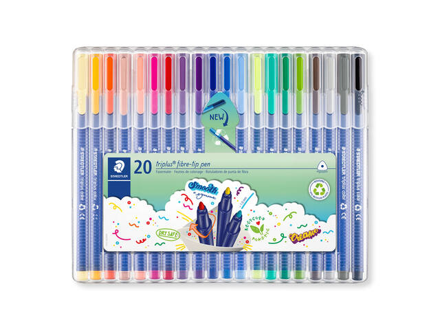 Kleurstift Staedtler 323 triplus color 20 st ass