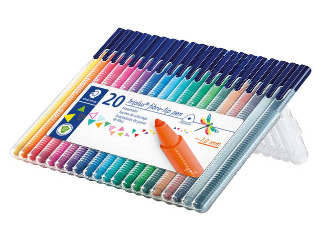 Kleurstift Staedtler 323 triplus color 20 st ass