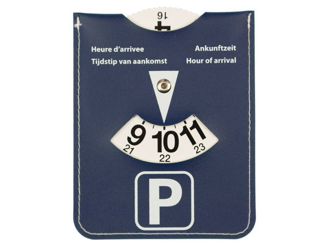 Parkeerschijf Kangaro E-car met blauw-groen zijde