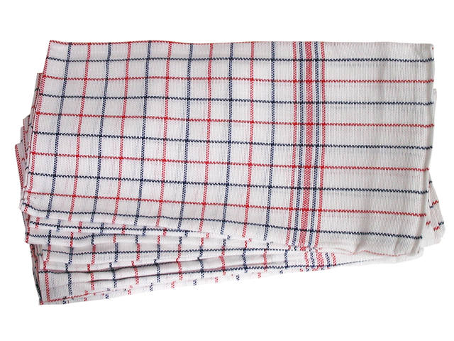 Theedoek nationale ruit Ca 65x65cm 6st