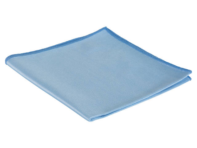 Microvezel glasdoek 40x40cm blauw