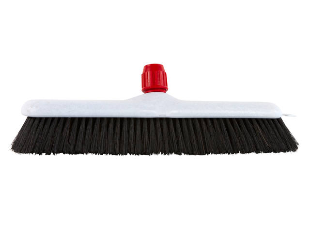 Zaalveger kunststof 40cm gemengd haar