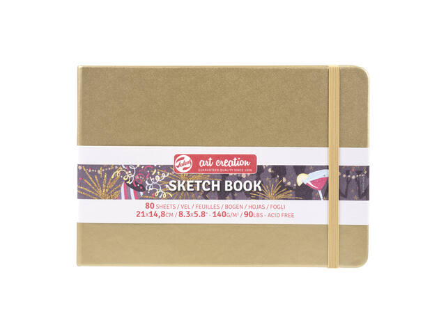 Schetsboek Talens Art Creation 210x150mm witgoud