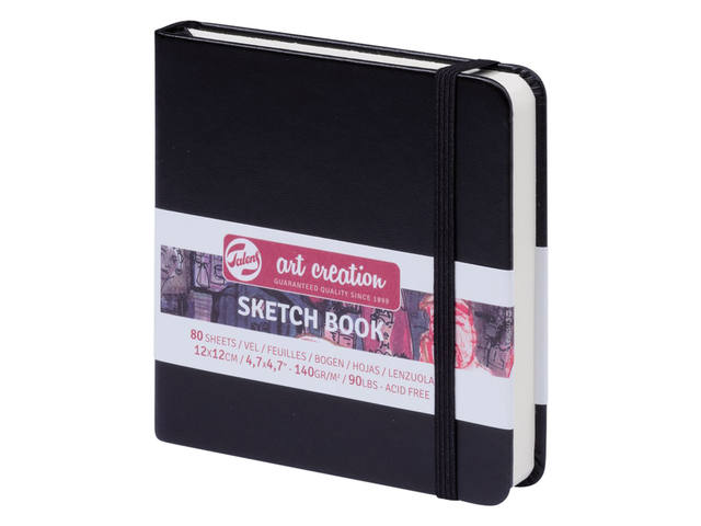 Schetsboek Talens Art Creation 120x120mm zwart
