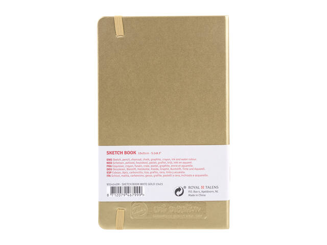 Schetsboek Talens Art Creation 130x210mm witgoud