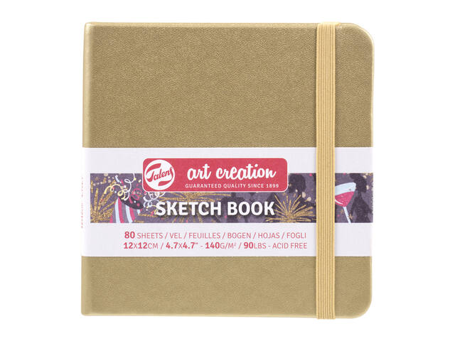 Schetsboek Talens Art Creation 120x120mm witgoud
