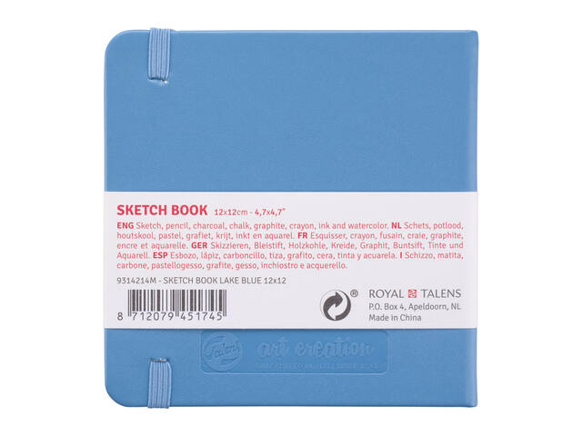 Schetsboek Talens Art Creation 120x120mm blauw