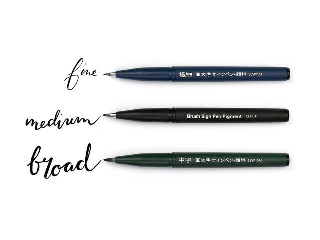 Brushpen Pentel XSESP15 zwart