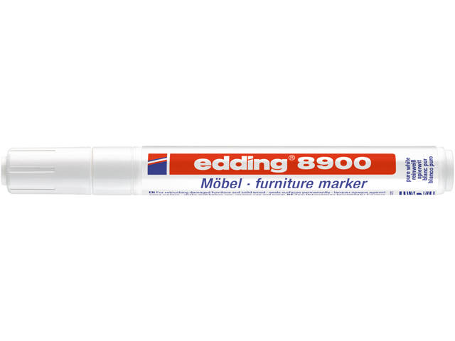 Viltstift edding 8900 meubel rond 1.5-2mm spierwit