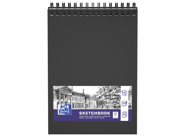 Schetsboek Oxford A4 50 vel spiraal