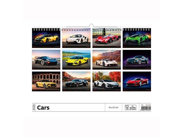Kalender 2027 Helma 365 31.5x45cm autos