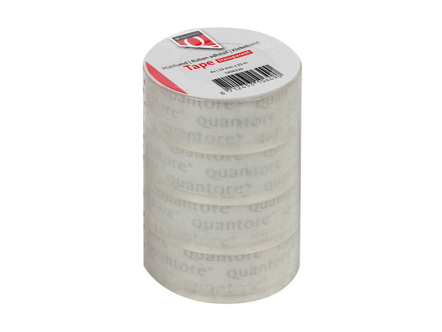 Plakband Quantore 19mmx25m transparant