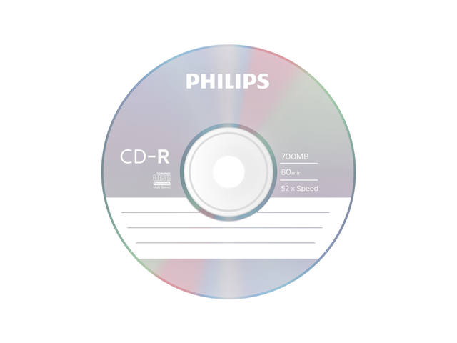 CD-R Philips 80Min 700MB 52x SP (50)