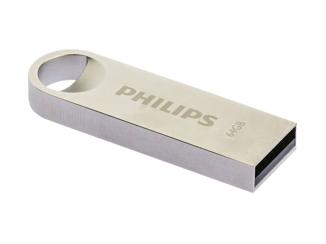 USB stick 2.0 Philips Moon USB-A 64GB zilver