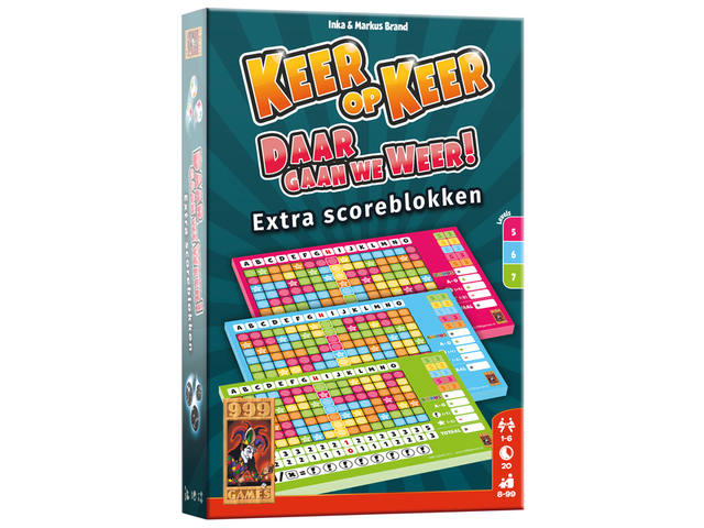 Scoreblok Keer op Keer level 5 6 en 7