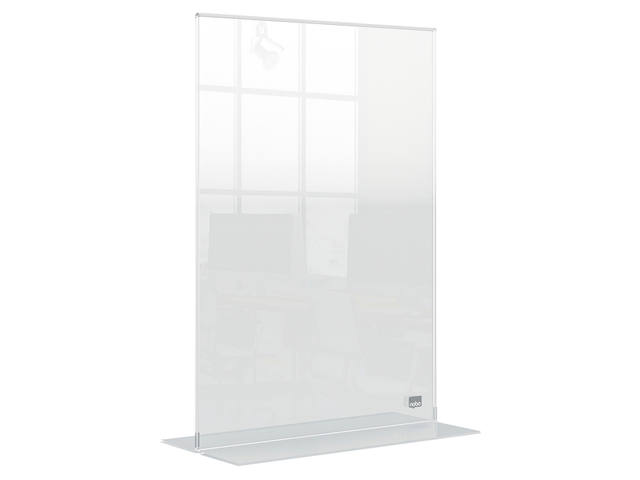 Infobord Nobo Premium Plus A4 acryl vrijstaand