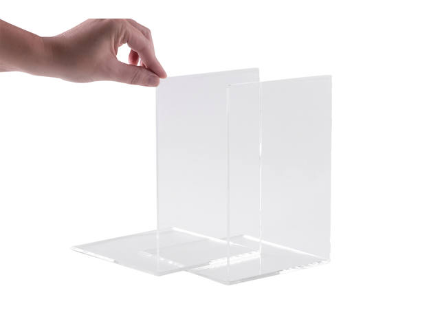 Boekensteun MAUL 12x12x17cm acryl glashelder