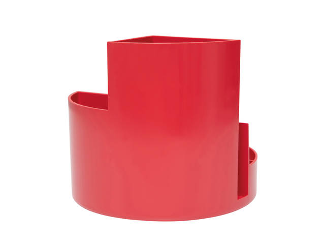 Pennenkoker MAUL roundbox recycled 6 vaks rood