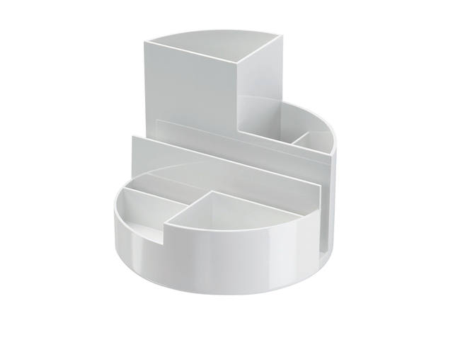 Pennenkoker MAUL roundbox recycled 6 vaks wit