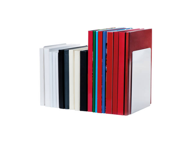 Boekensteun MAUL 16x15x21cm aluminium zilver