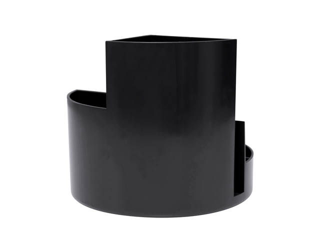 Pennenkoker MAUL roundbox recycled 6 vaks zwart