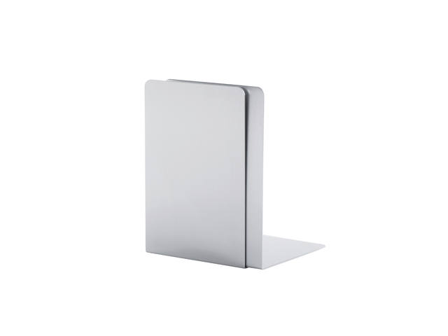 Boekensteun MAUL 12x12x17.5cm aluminium zilver