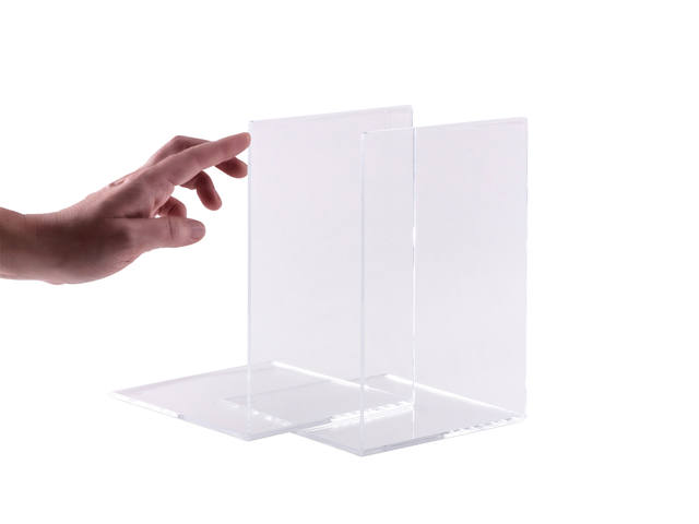 Boekensteun MAUL 16x15x21cm  acryl glashelder