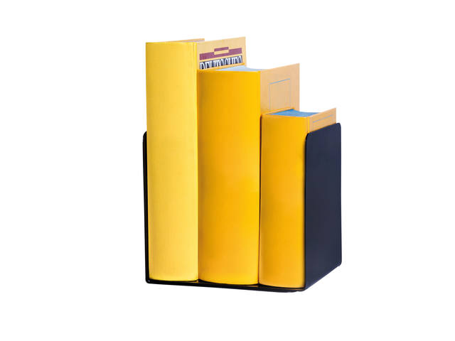 Boekensteun MAUL staal 14x12x14cm magnetisch zwart