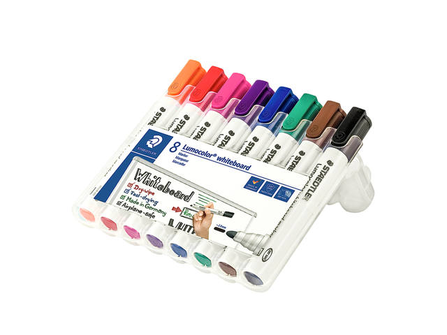 Whiteboardmarker Staedtler Lumo 351 8st ass