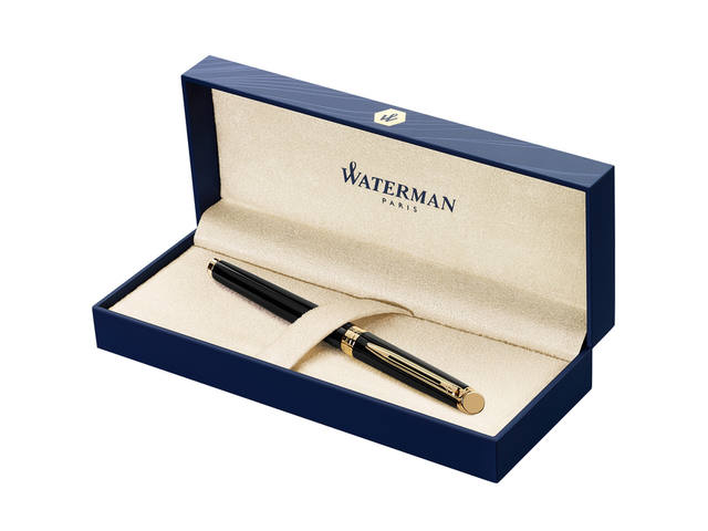 Rollerpen Waterman Hemisp GT F lak zwart