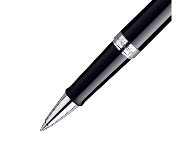 Rollerpen Waterman Hemisp CT F lak zwart