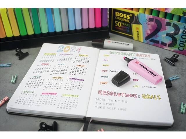 Markeerstift STABILO BOSS 70/56 blister roze