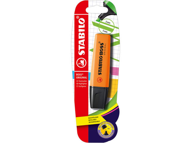 Markeerstift STABILO BOSS 70/54 blister oranje