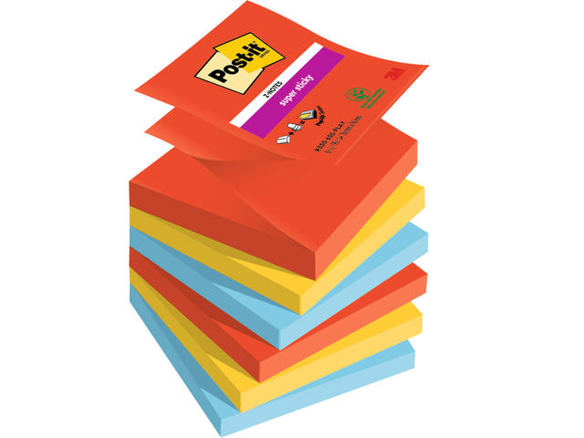 Memoblok  Post-it Z-Notes R330 Super Sticky Play