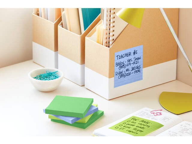 Memoblok Post-it 675-6 Super Sticky 101x101mm Oas