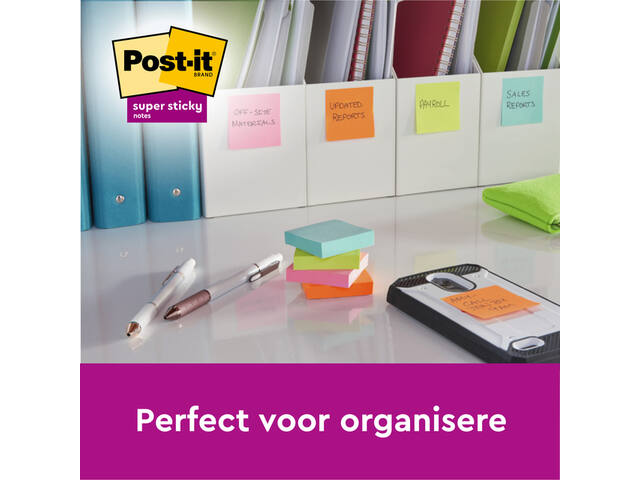 Memoblok Post-it 675-3 Super Sticky 101x101mm OAS