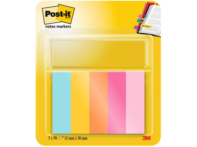 Markeerstrook Post-it 670 15x50mm Beachside