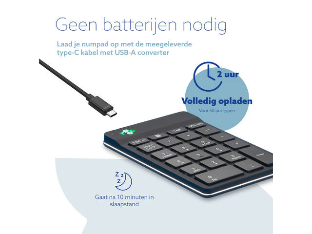 Toetsenbord R-Go Ergonomisch Numpad Break Wireless